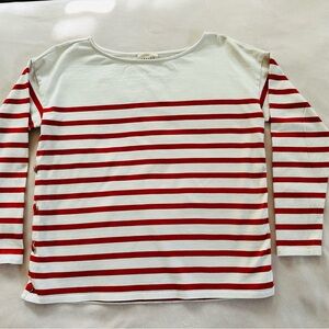 Sezane Noan Mariniere Breton in Red & Ecru